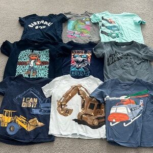 Carter's Kids Short Sleeve Tees - Blue, Gray, White